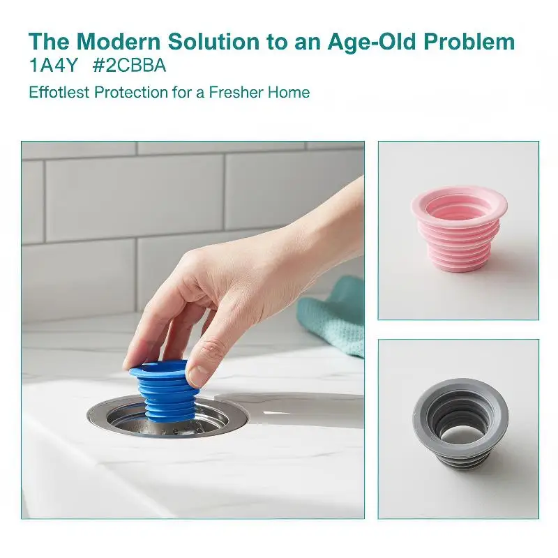 10/20PCS  Silicone Sewer Seal Ring Deodorant Floor Drain Plug Leak Proof Pipe Washer for Kitchen Bathroom Sewer Drain Pipe Use