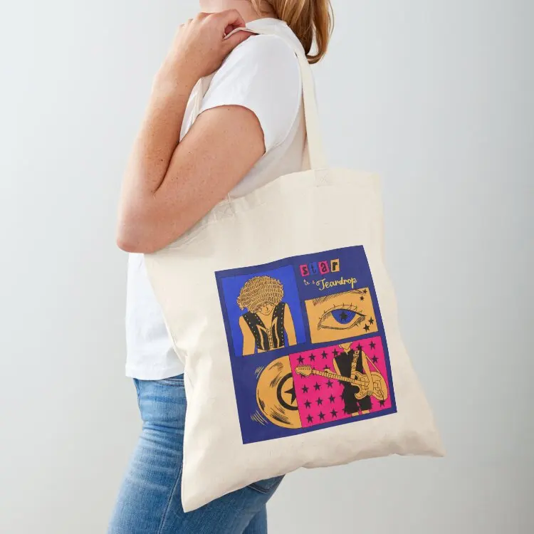 

Star in a teardrop: blue Tote Bag Women's bag custom tote bag canvas tote bags hand ladies