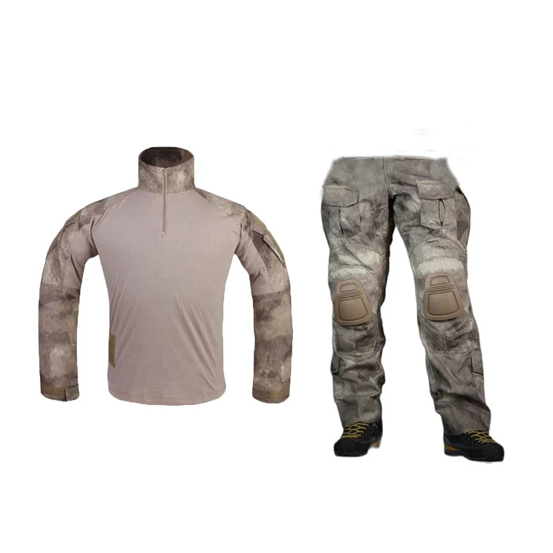 

Emersongear Tactical G3 Combat Uniform Sets Men Camouflage Suit Shirt Pants Tops Duty Cargo Trousers Aorsoft Training Hunting AT