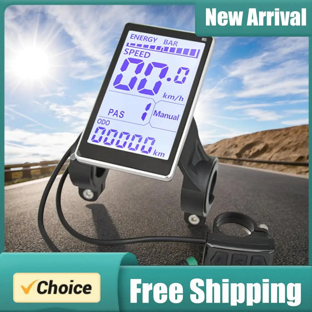 

E-bike Display 24-48V Electric Bike LCD Display Screen Universal Electric Scooter Panel Screen for Mountain Electric Bike Parts