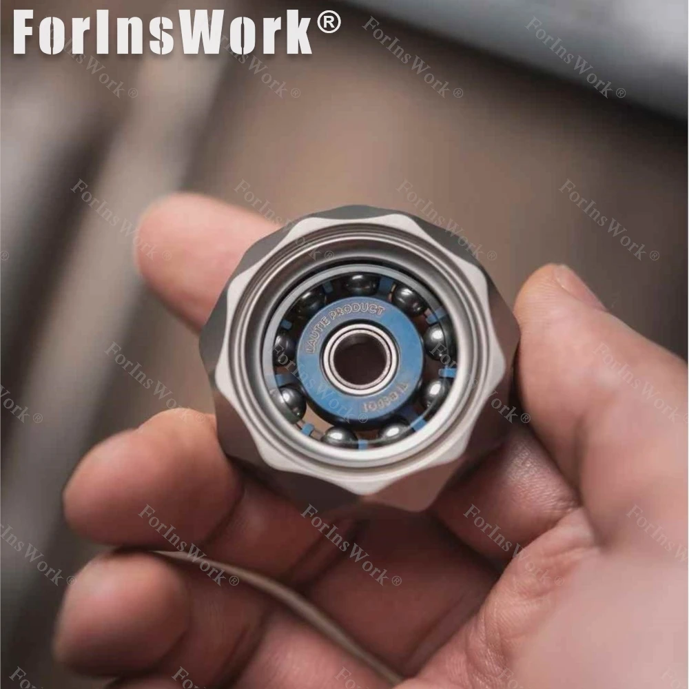 LAUTIE Bit05 سبائك التيتانيوم الأزرق تململ سبينر بت سلسلة ألعاب تخفيف التوتر أدوات مكتبية