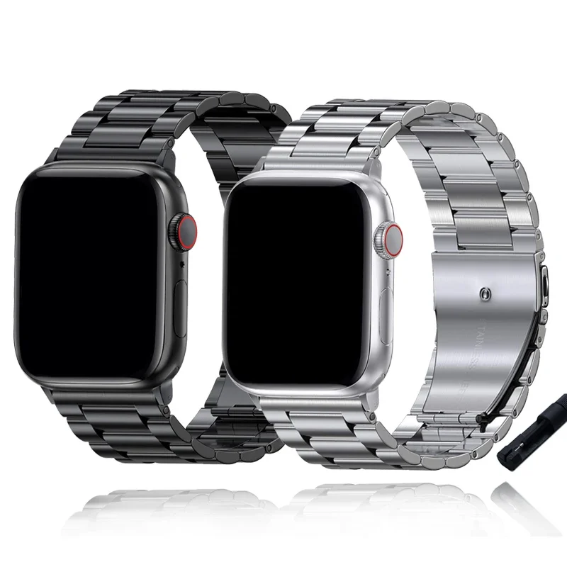 Cinturino per cinturino Apple Watch 44mm 40mm 45mm 41mm Ultra 2 49mm 42mm 46mm cinturino cinturino in acciaio Iwatch Series 7 8 9 10 Se 3 4 5 6