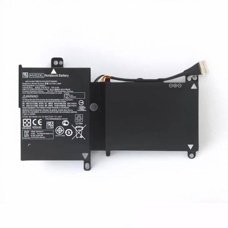 HV02XL Laptop Battery for HP Pavilion X360 11-K000 11-K048TU TPN-W112 TPN-Q164 HSTNN-LB6P 796219-421 796355-005 7.6V 32Wh