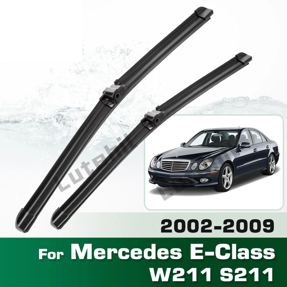 Wischer LHD Frontwischerblätter für Mercedes Benz E-Klasse W211 S211 02–09 Windschutzscheibe Windschutzscheibe Fensterbürste 26 Zoll (26 Zoll
