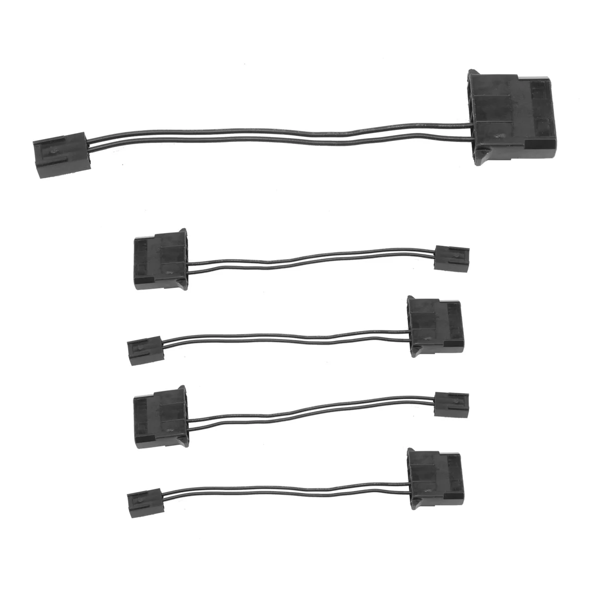 5Pcs IDE to 3 Pin Fan Power Cable Molex D Plug Power to 3 Pin Connector Computer PC Cooling Convertor Cable