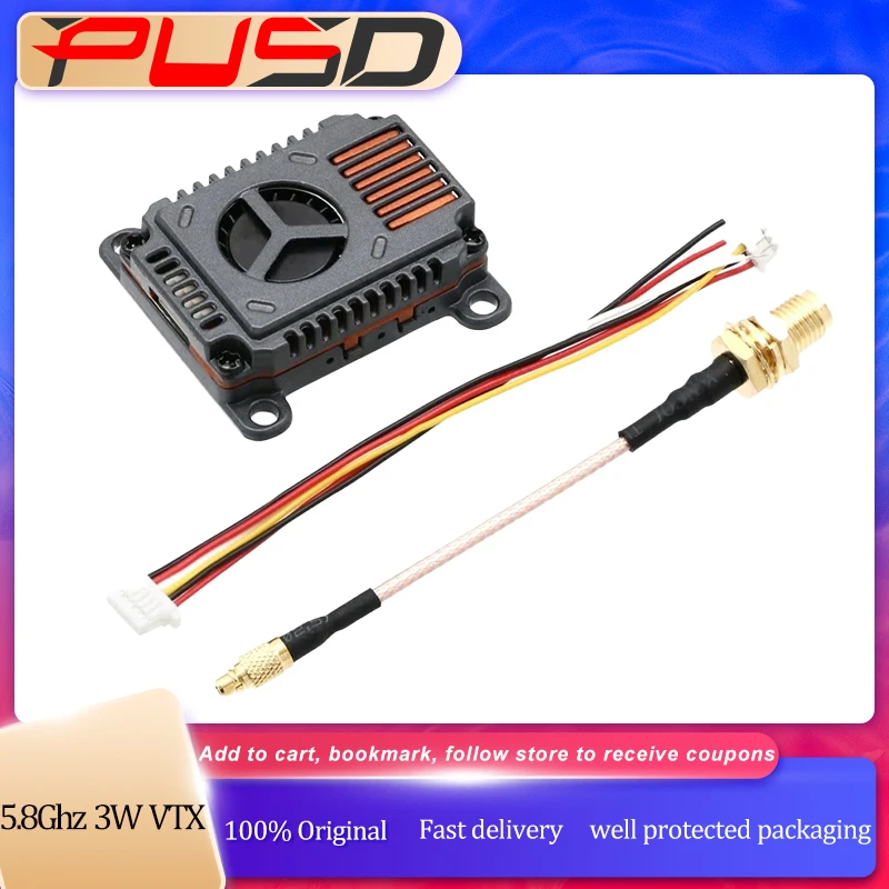 

5.8G 5.8Ghz 3W Video Transmitter VTX 48CH 25Mw/1000Mw/2000Mw/3000Mw Adjustable For Long Rang FPV Racing Drone