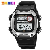 Relojes deportivos SKMEI 2126 para hombre, cronómetro resistente al agua, alarma, pantalla LED, cuenta atrás Digital, reloj de pulsera para hombre, reloj montre homme