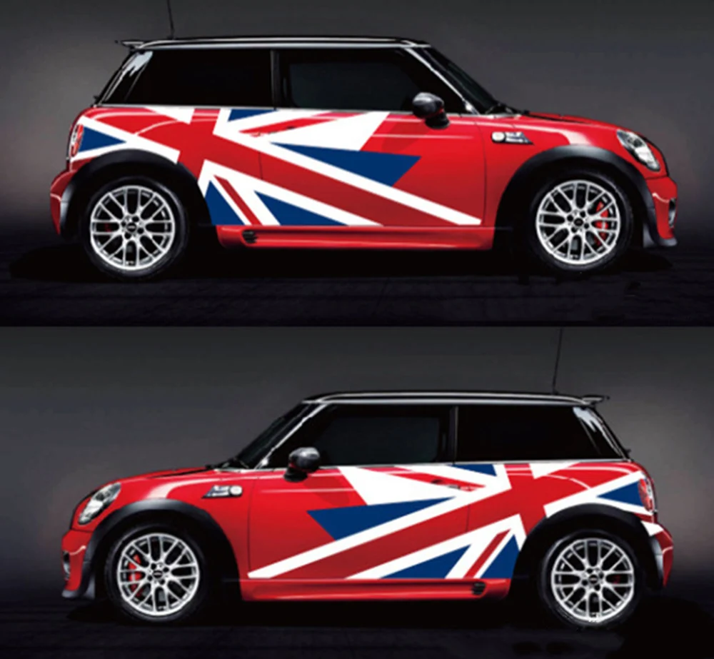 Union Jack Auto Außentür Seite Körper Aufkleber Aufkleber Für MINI Cooper Countryman R60 R55 R56 F55 F56 F60 Auto Styling Zubehör – Detail 6