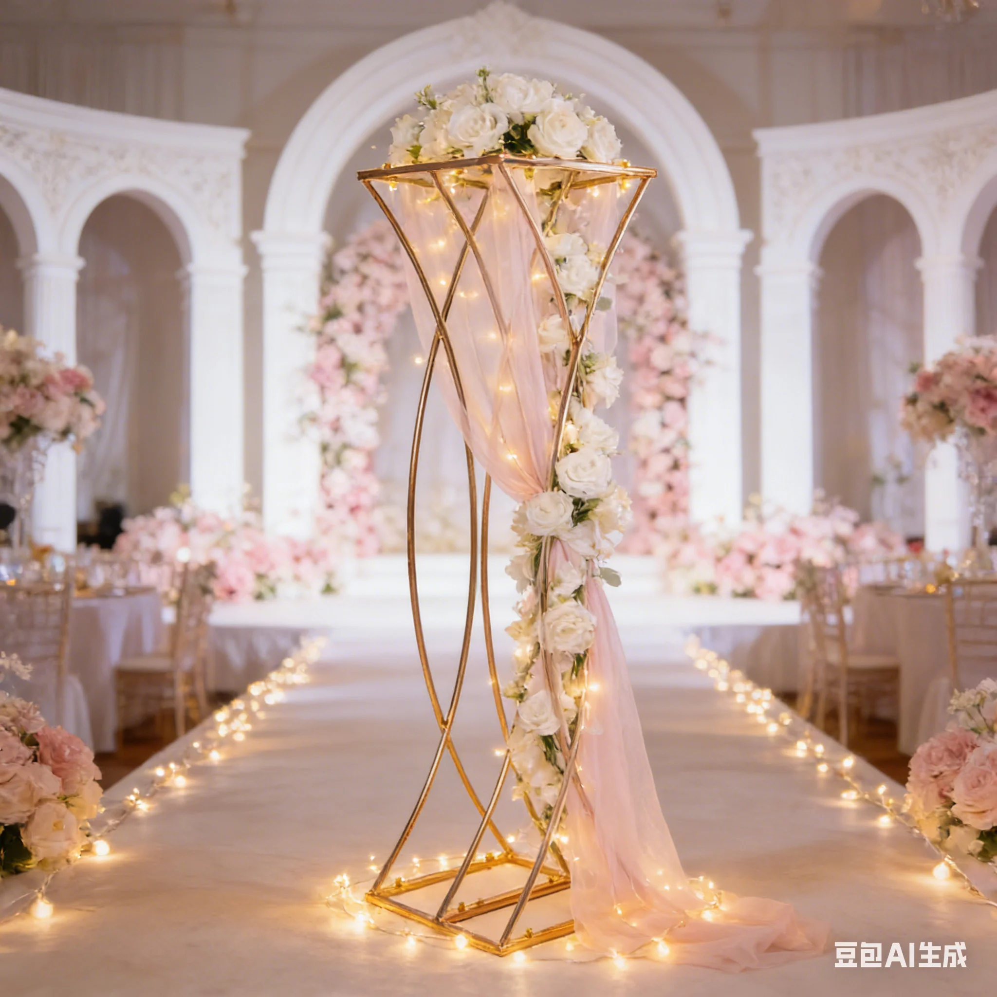 10pcs new cube mermaid flower stand wedding venue hotel banquet layout window holiday decoration props