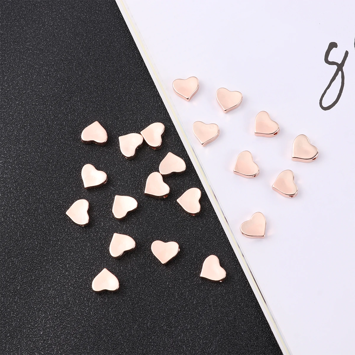 

20 Pcs Heart Pendant Handmade Materials Alloy Daily Wear Accessory Earring Accessories