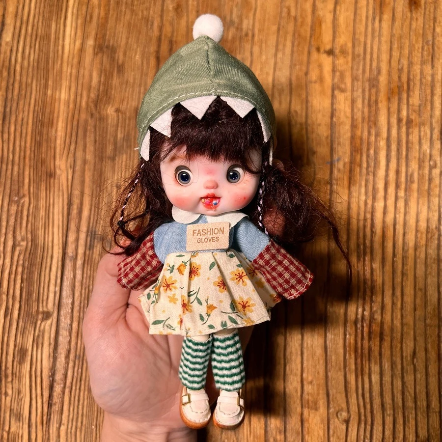 

Новая горячая распродажа, 16-17 см Ob11, кукольная одежда, трендовый костюм, 8 очков, Bjd, нарядная юбка, 6-дюймовая милая ценная одежда