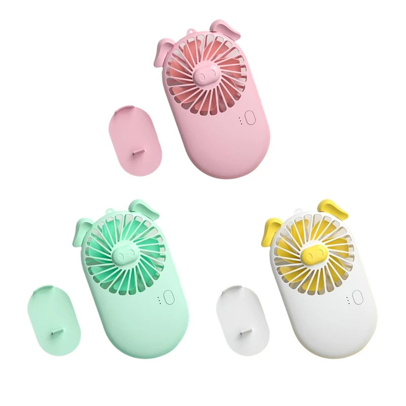 Handheld pessoal mini ventilador usb bolso recarregável ventilador portátil refrigerador ajustável 3 velocidade para escritório ao ar livre transporte da gota