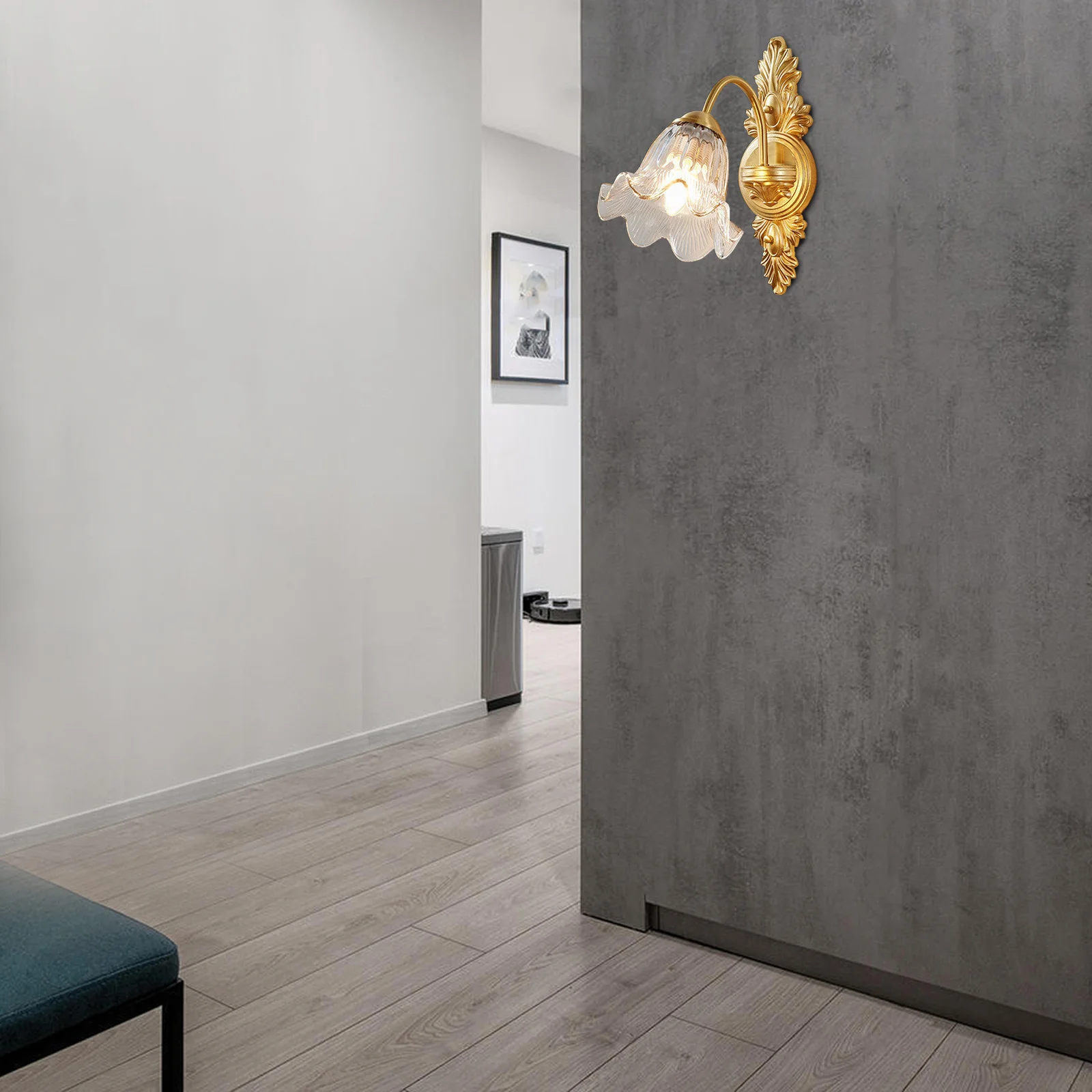 

Curved Copper Pipe Lamp Stem Wall Lamp Arm Rod Replacement Part for DIY Light Fixture Accessories Arm Rods Light Extension Rod