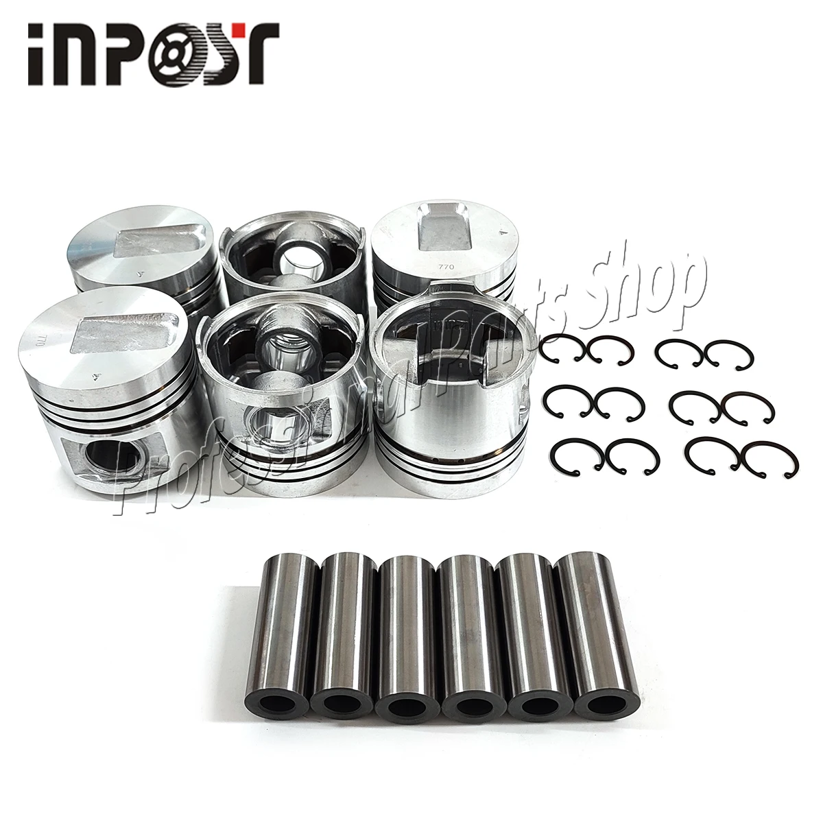 S6S Piston With Pin + Clip For MITSUBISHI 6-cylinder 94mm