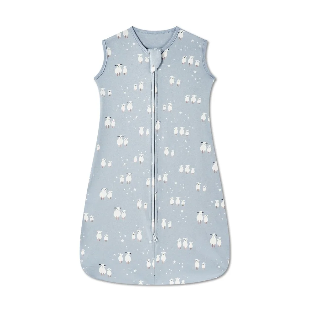 

Хлопковый тонкий спальный мешок-кокон для новорожденных, без рукавов, легкий, с защитой от раскрывания, пеленка-одеяло
