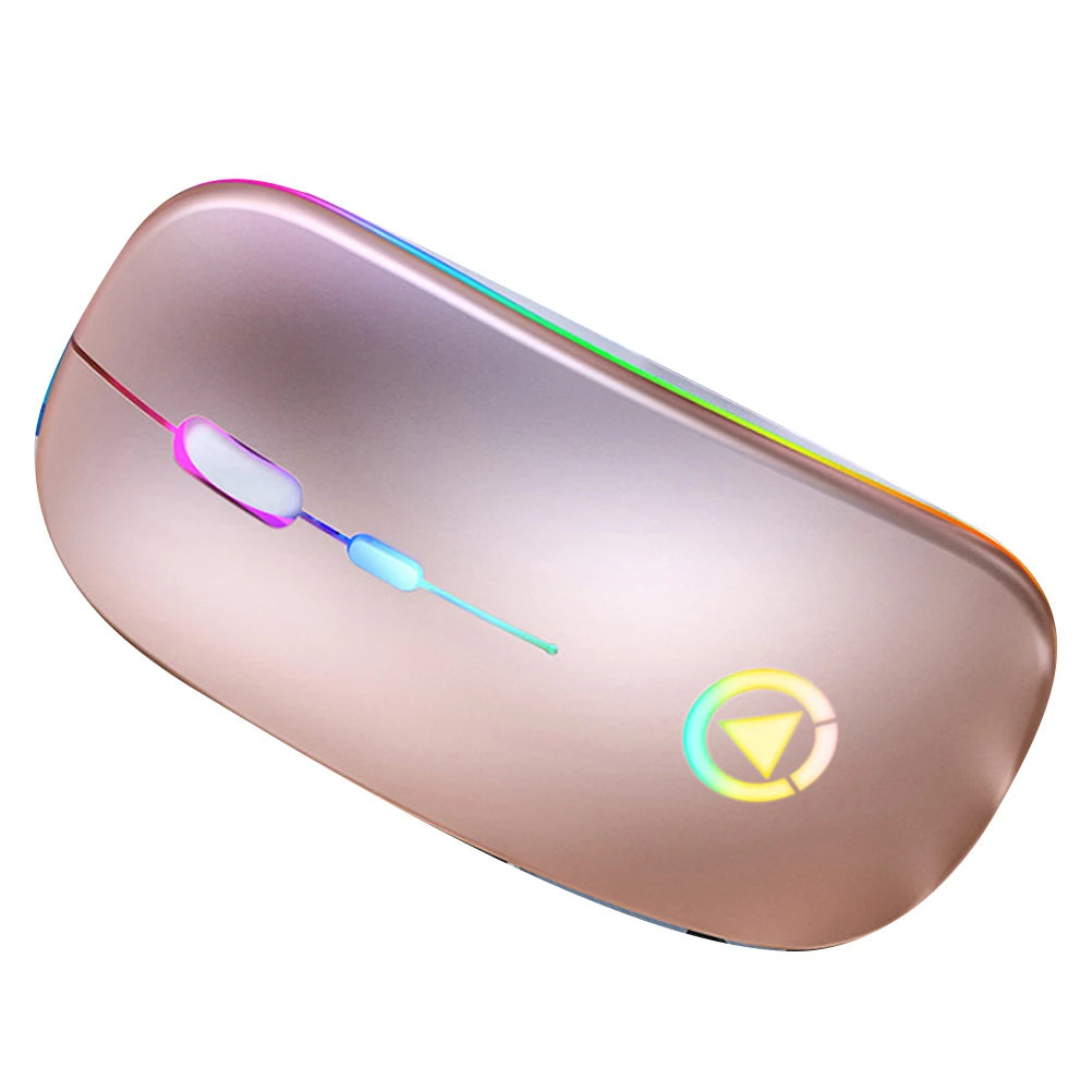 

1pc Wireless Charging Rgb Gaming Mouse 2.4Ghz 4D Button 10M Range Ergonomic Rechargeable Computer Mouse For Pc Laptop Golden