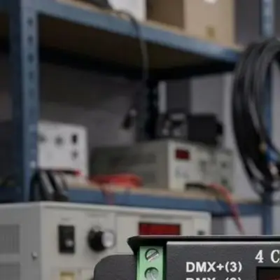 DMX512 Decoder 4 Channel 5A Constant Voltage LED Strip Controller With For RJ45 Interface For Stage For Lighting Dimmer Metal Ho