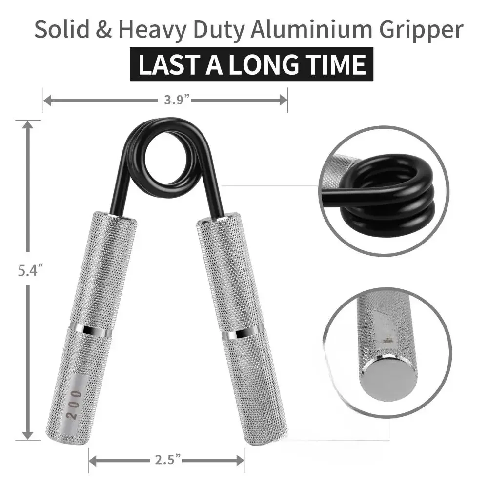 مجموعة Power Gripper - مجموعة تقوية قبضة اليد الاحترافية مكونة من 3 قطع، تمرين المعصم والساعد، قوة قبضة التكسير