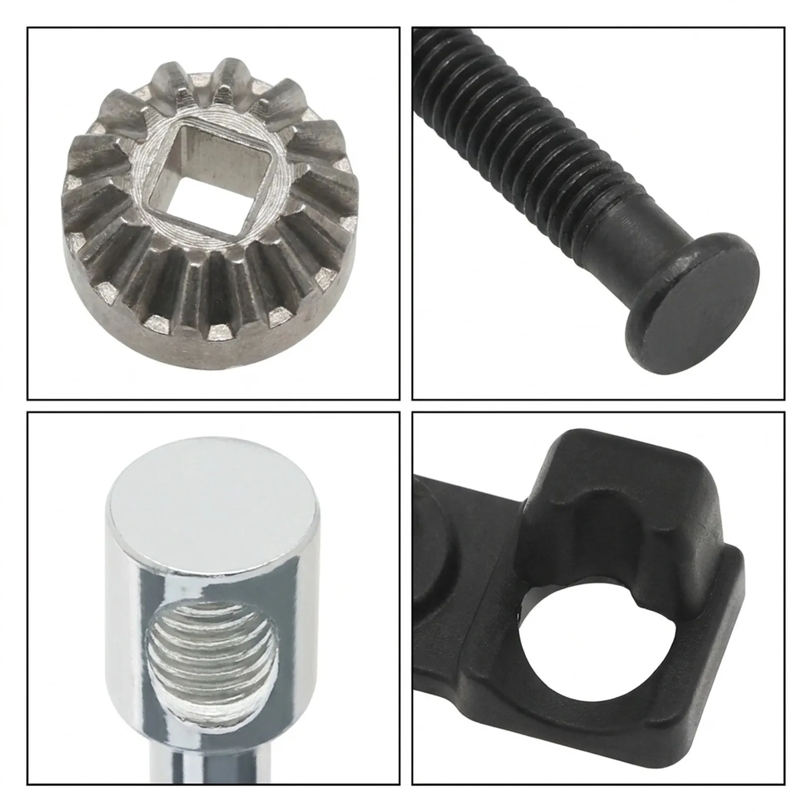 for durable Garden Screws Screws Kit Chain Saw Parts Accessories Black+Silver Chain Adjustment Garden Tools Replacement