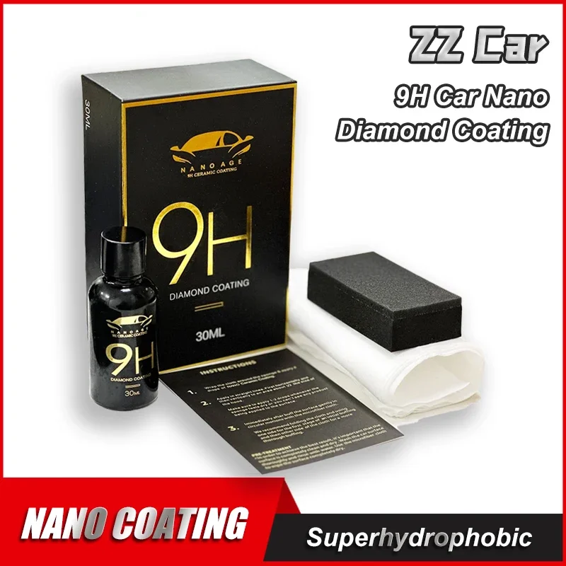 Revestimiento de Nano diamante para coche, accesorios para coche 9H, detalles, resistente a los arañazos, súper hidrofóbico, Anti-Uv, antiespigado, antiincrustante