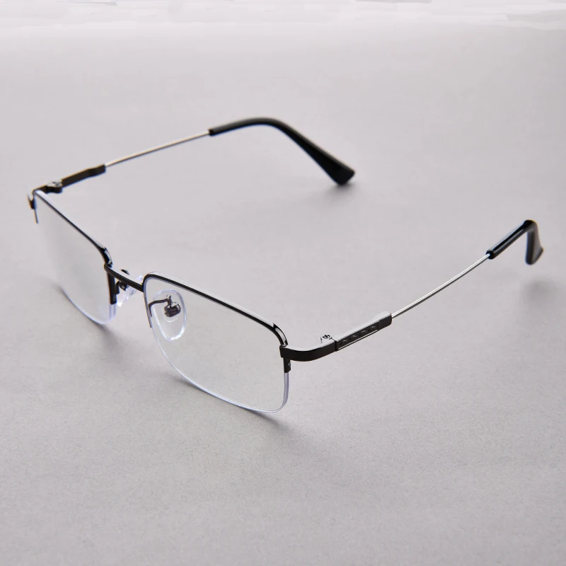 3-in-1 progressive multifokale Lesebrille für Herren, Halbrahmen-Brille, leicht weit und nah aussehen, +1,0 bis +4,0 – Detail 7