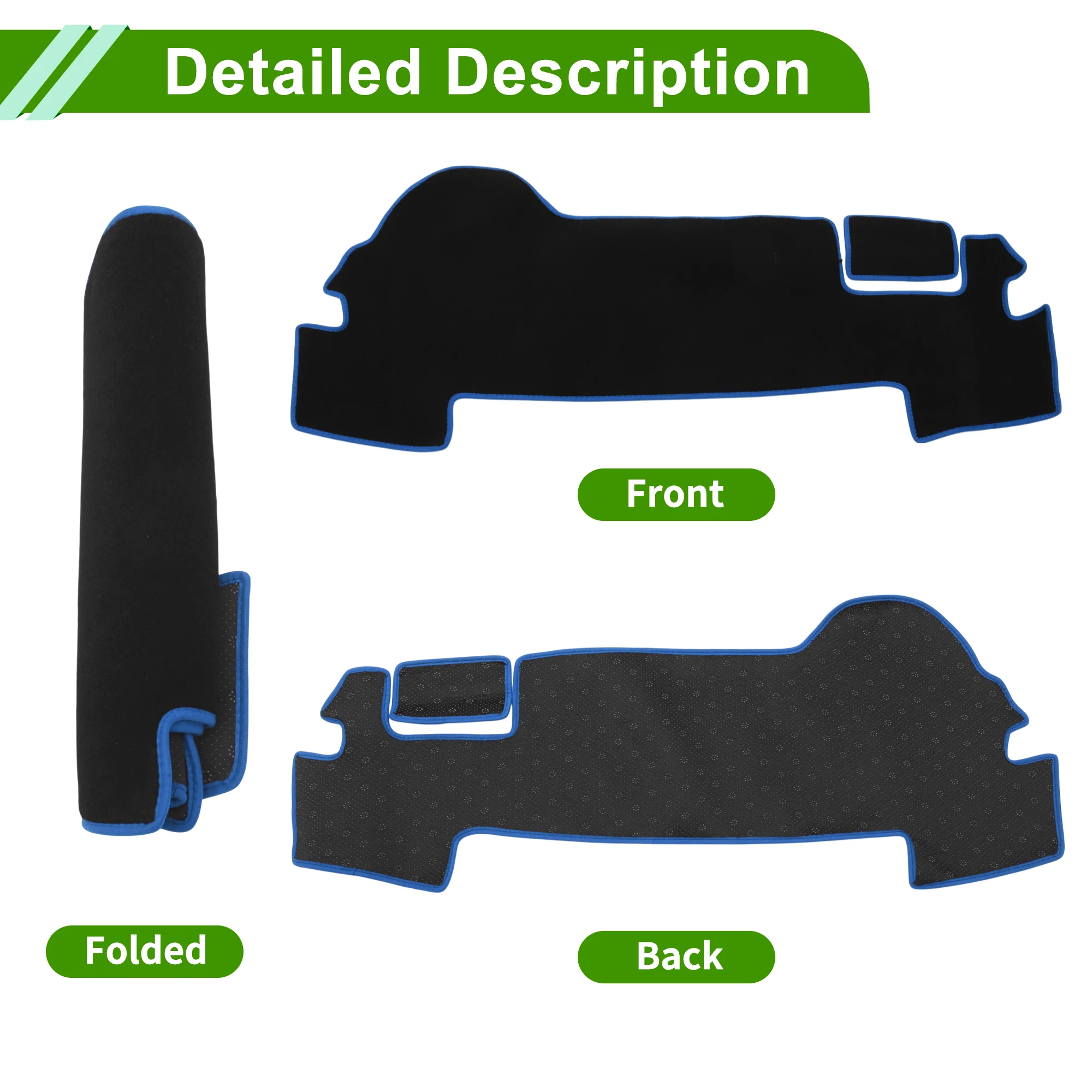 

UXCELL крышка приборной панели для Daihatsu Mira LA350S/LA360S 17-24, коврик для приборной панели, ковер, коврик для центральной консоли, коврик для салона автомобиля