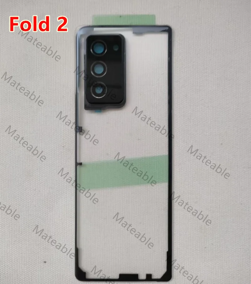 Fold6 Fold5 Fold4 Battery Back Cover For Samsung Galaxy Fold 6 5 4 3 2 Housing Glass Transparent Repair Rear Door + Camera Lens