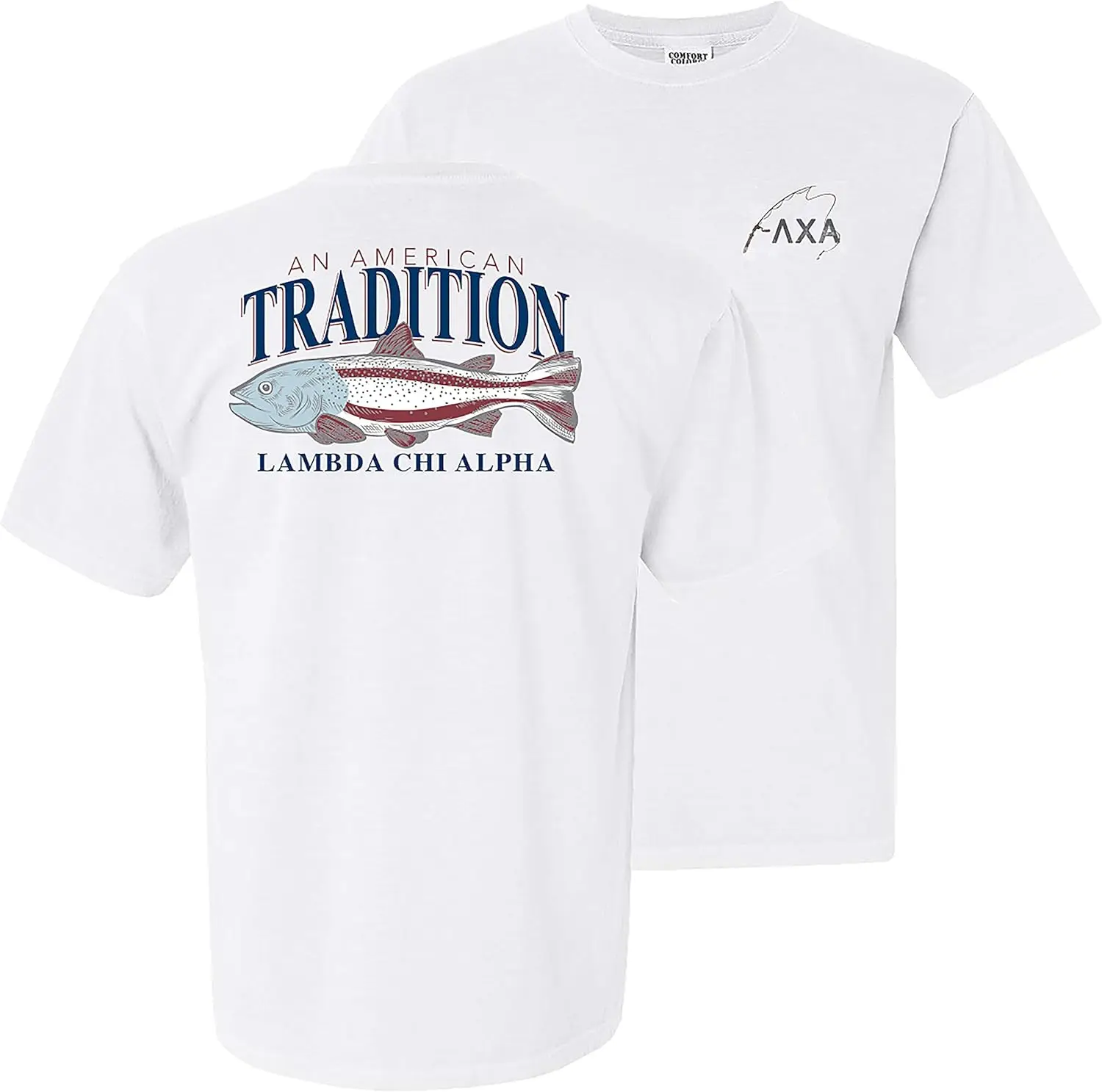 Lambda Chi Comfort Colors American Trout Tee