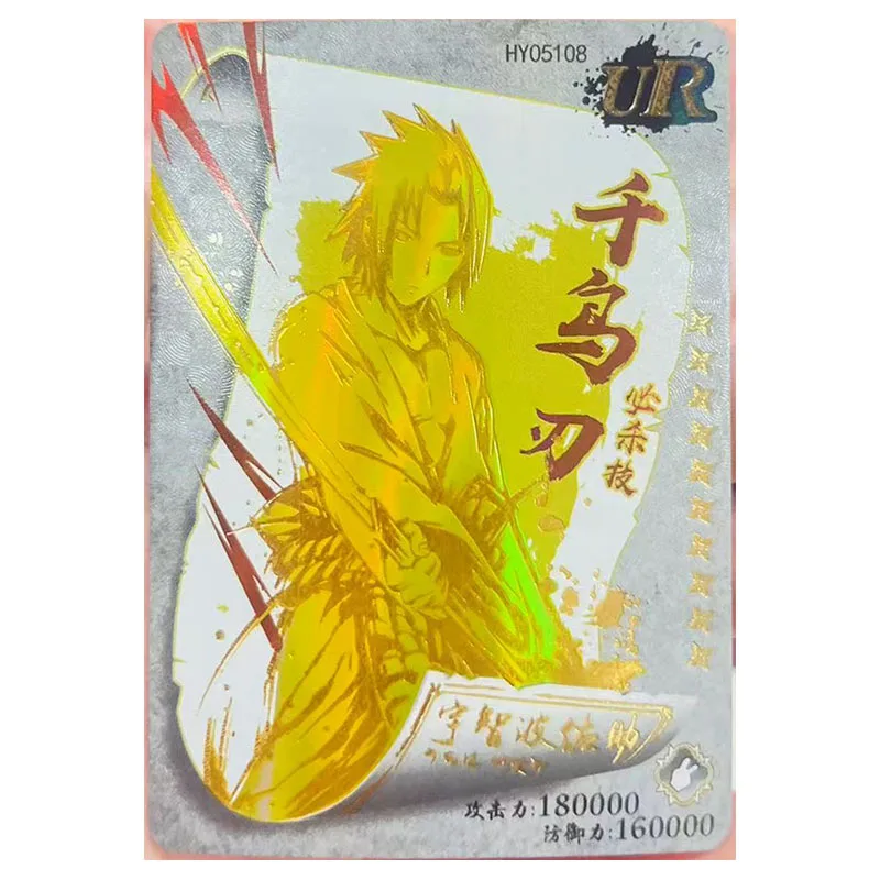 Anime NARUTO Rare UR Collectible Card Temari Sasuke Hyuga Hinata Uzumaki Kushina Senju Hashirama Speelgoed voor jongens Verjaardagscadeau