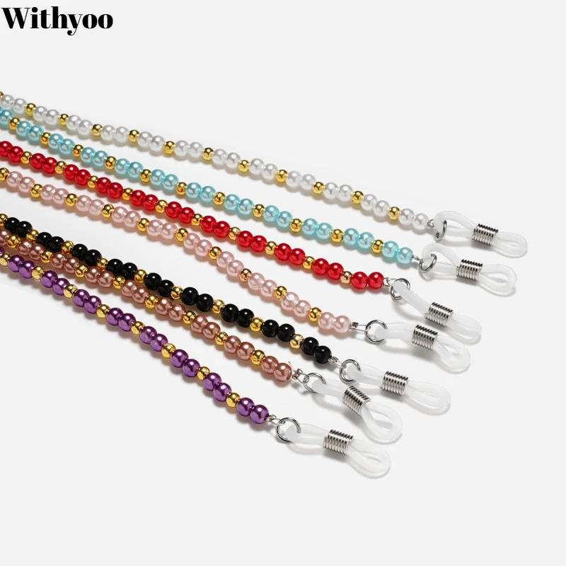 ROXI | Colorful Beaded Mask Lanyard Men Women Korean Fashion Glasses Chain Spectacle Cord Neck Trendy Jewelry