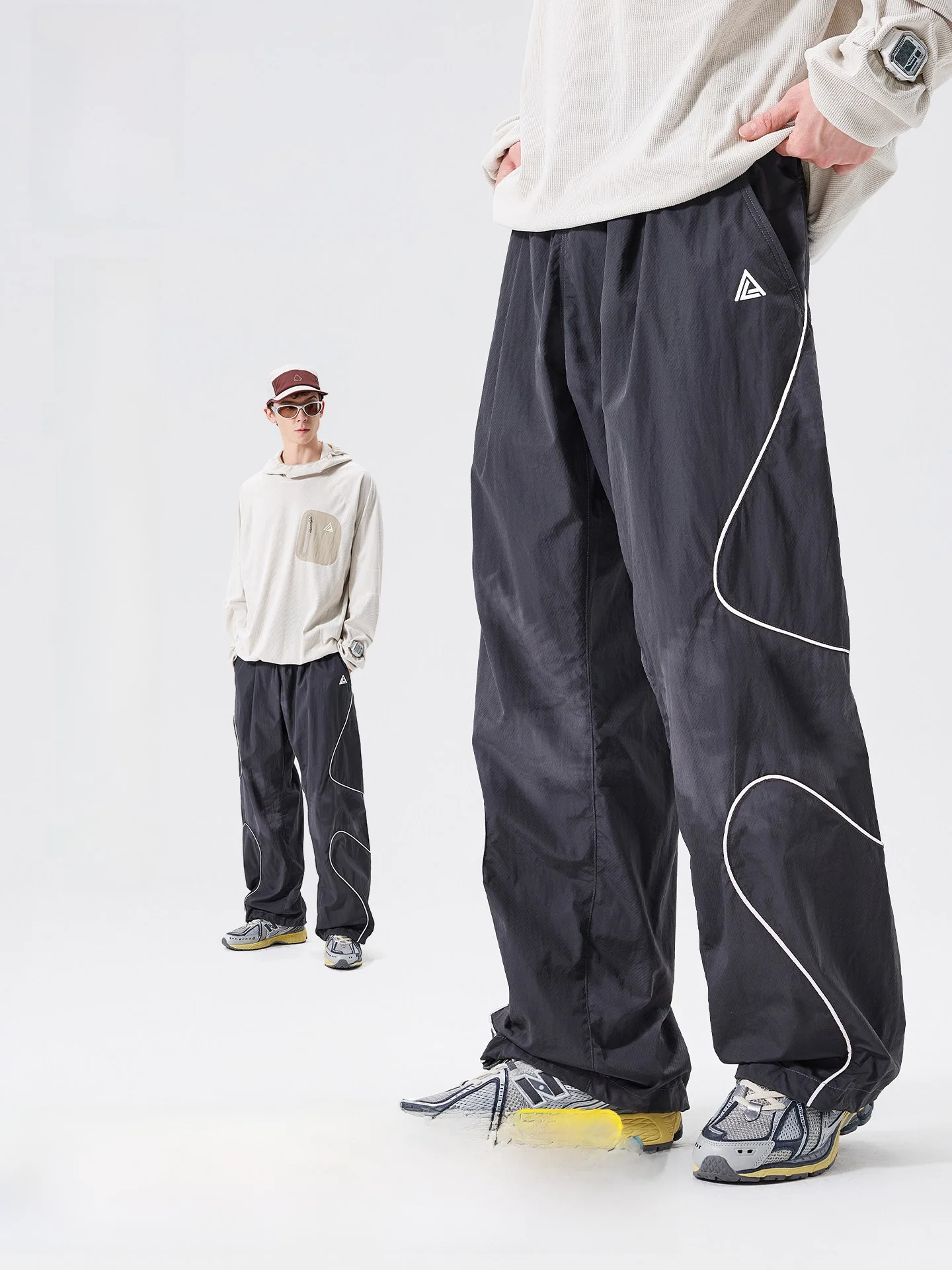 

LAZY DAY TREND Men's Outdoor Reflective Quick Dry Casual Pants Workwear Trousers Hiking Sports Leisure Pants Water-Resistant