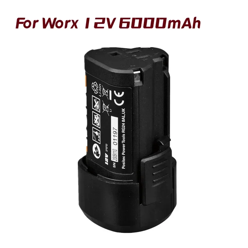 Voor Worx WA3505 12V 6000 Mah Li-Ion Akku WA3553 WA3503  WA3509 WX128 WX382 WX530 WX673 Vervangende Batterij L50