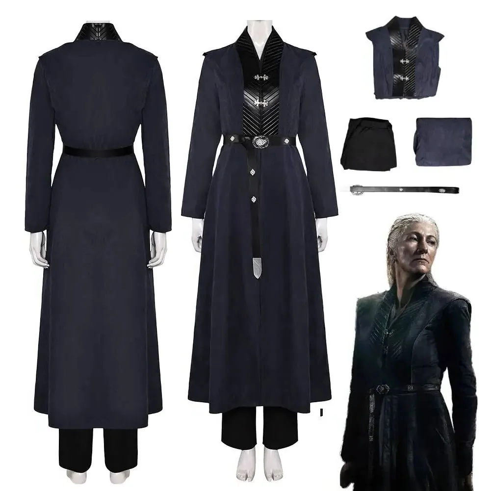 Velaryon-vestido de princesa Rhaenys para mujer, traje de TV Dragon 2, casas de Cosplay, ropa de Halloween, traje de vestido Medieval