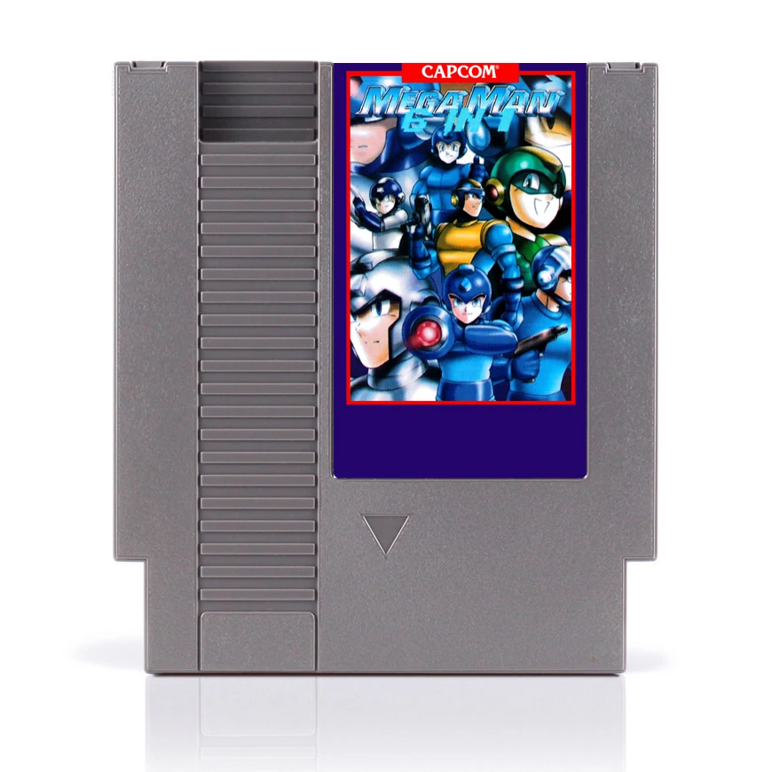 مجموعة سوبر! لعبة 150/143/198/400/450/500/600 في 1 Rockman 1/2/3/4/5/6 بطاقة الألعاب لمشغل ألعاب 72 Pin 8 Bit