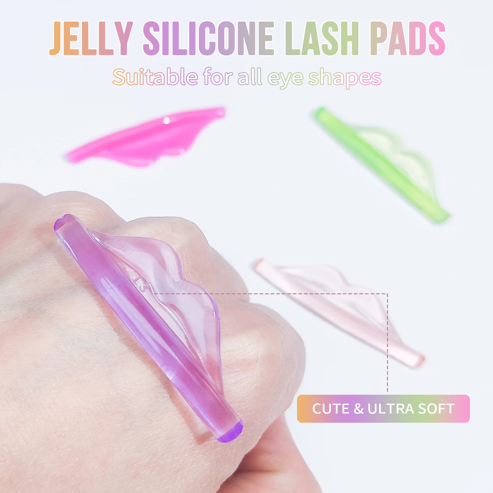 Libeauty, 4 pares de almohadillas de elevación de pestañas permanentes de silicona, rizador de pestañas, rizador de pestañas, accesorios de rizador de pestañas, herramientas de maquillaje