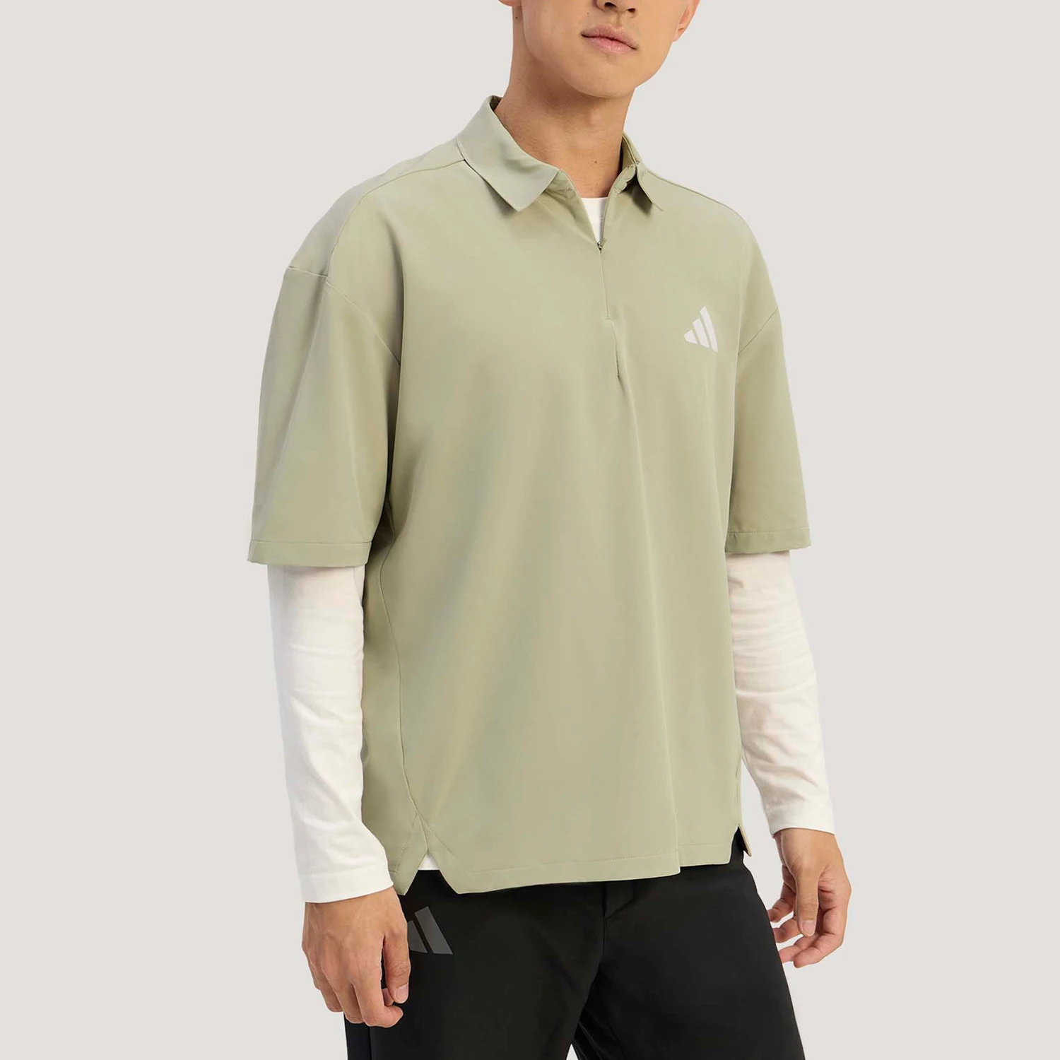 

Adidas Authentic Men's Outdoor Sports Loose Casual POLO Shirt KD6869
