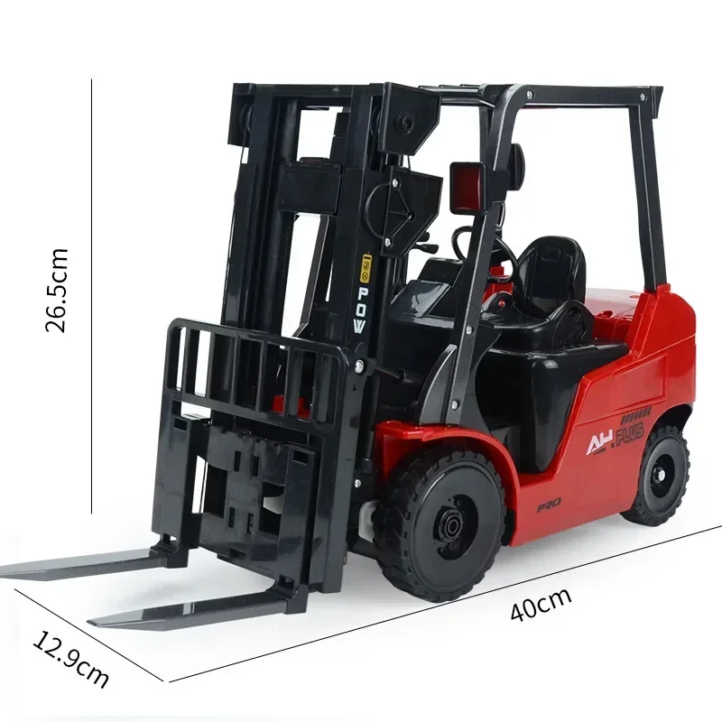 Wózek widłowy 1:8 2.4g Zdalnie sterowany wózek widłowy Zabawka Automatyczna demonstracja Światło LED Samochód Fajny model Dzieci Zabawki świąteczne