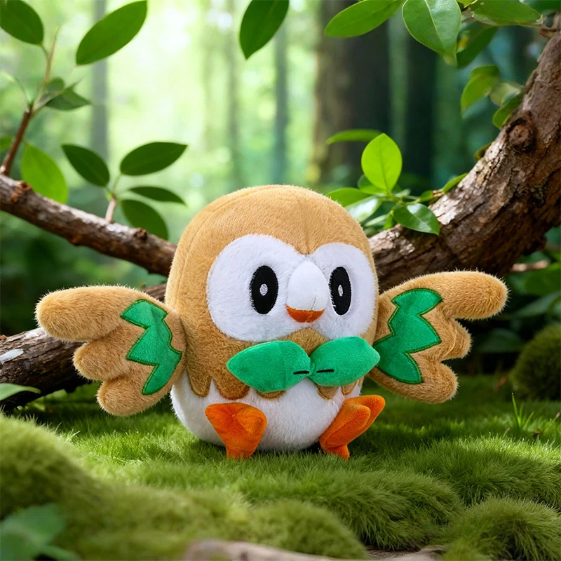30-50cm Cute Rowlet Pokemon Plush Toys Stuffed Doll Cartoon Pokémon Plushie Anime Bird Pillow Xmas Birthday Gift for Kids