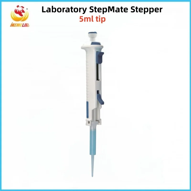 WEIAI Lab Continuous Distributor Pipette With 5ml Tip Stepper Positive-displacement Continuously Adjustable Repetitive Dispenser