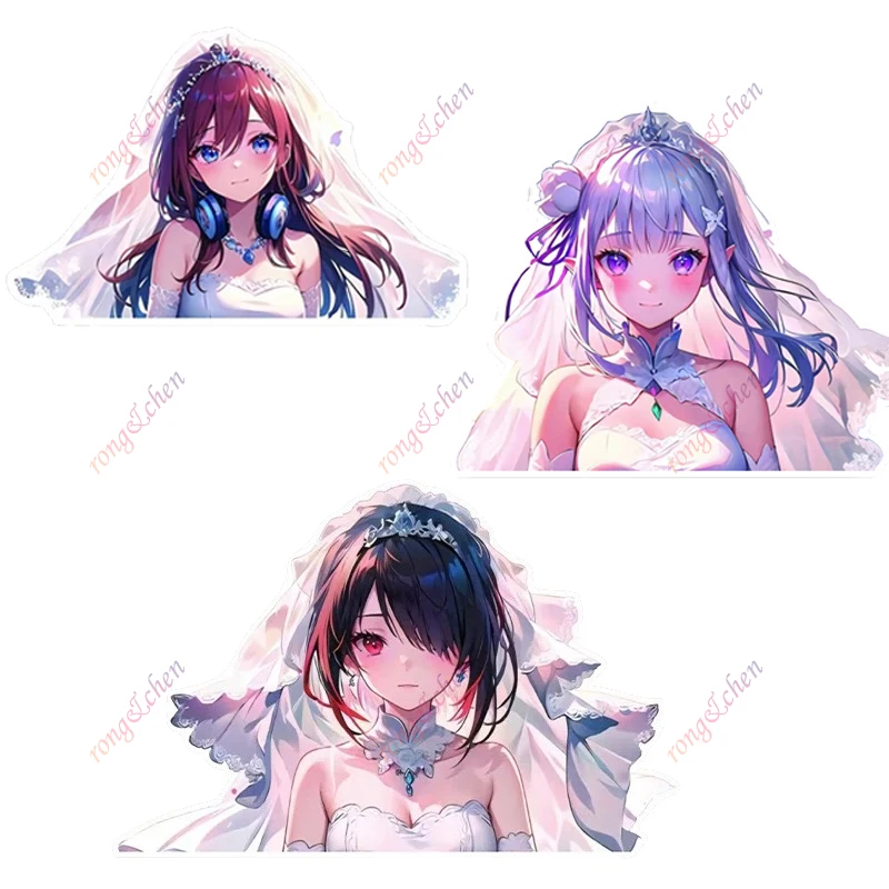 

Funny Car Sticker JD Anime Girl Wedding for Car Motorcycle Racing Helmet Laptop Trunk Body Car Window Surfboard PVC Vinyl Decals