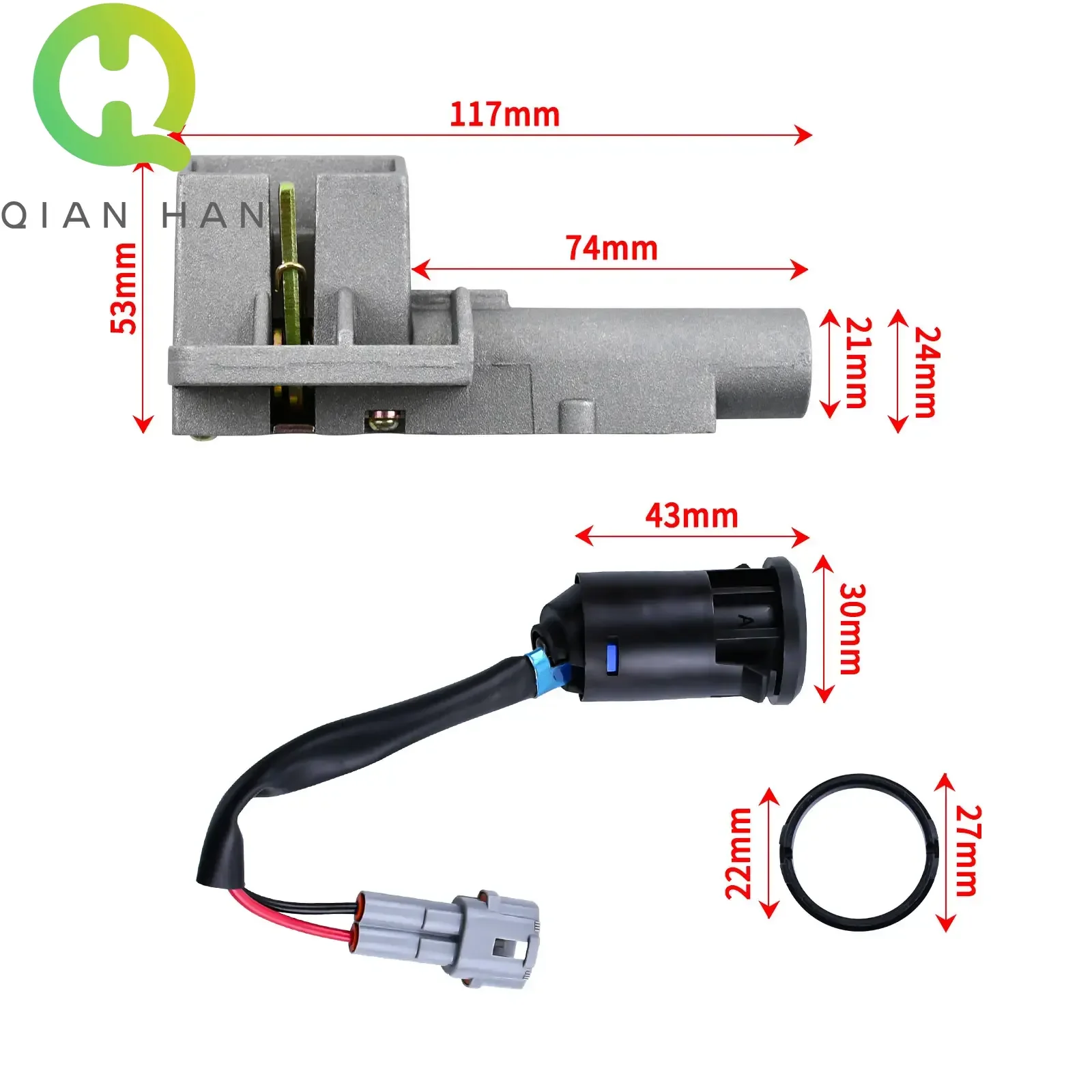 For Talaria Sting Lock Set Motorcycle Accessories Key Set For Talaria X3/MX3/MX4 Ignition Switch Off-road Electric Bike Parts