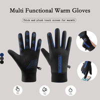 Outdoor Winter Gloves Waterproof Touch Screen Thermal Windproof Gloves Cold Weather Running Riding Hiking with Fourchettes