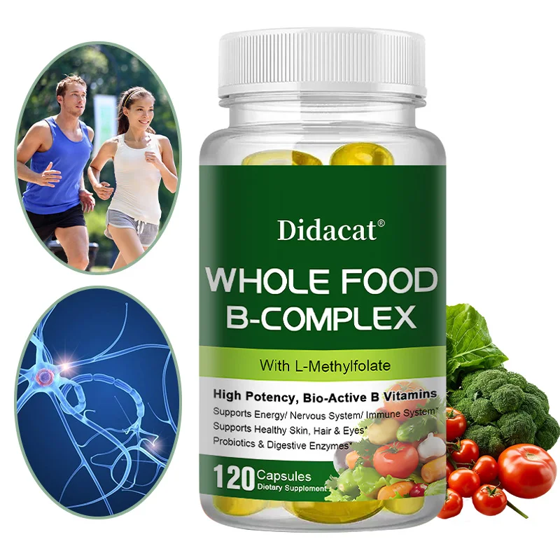 B vitamins + probiotic supplements, support nerve, immune and digestive health, promote metabolism, prevent constipation