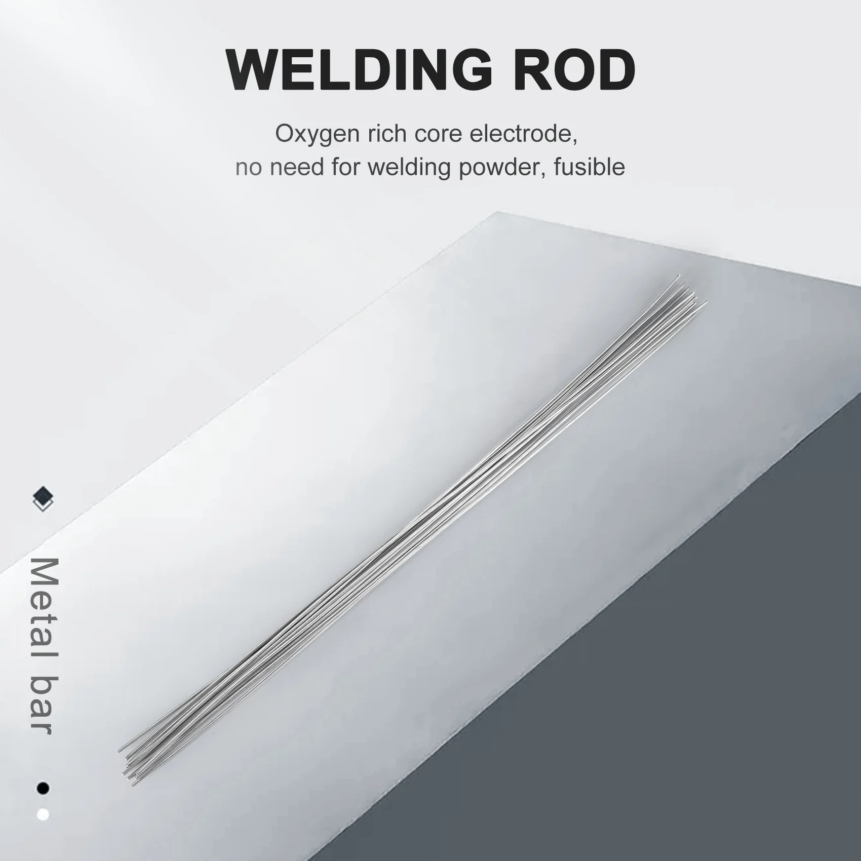 Varillas de soldadura universales de cobre, aluminio, hierro, acero inoxidable, varilla de soldadura con núcleo fundente, diámetro de electrodo de alambre de soldadura de 1,6mm