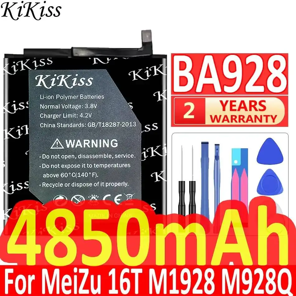 

Аккумулятор для мобильного телефона Meizu 16T M1928 M928Q, 4850 мАч, долговечный, BA928