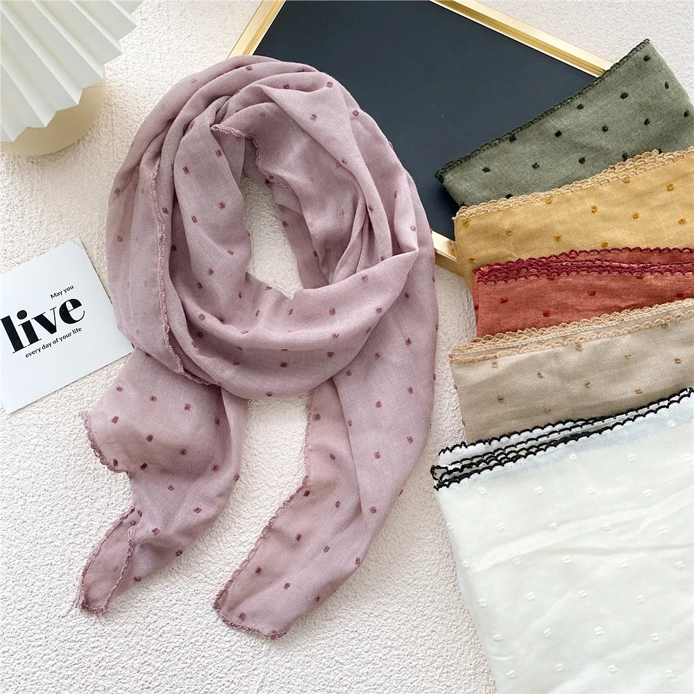 90*90*160cm Fashion Cotton Linen Triangle Scarf Shawl Bandanas Turban Wrap Neck Ring Hairscarf Headscarf