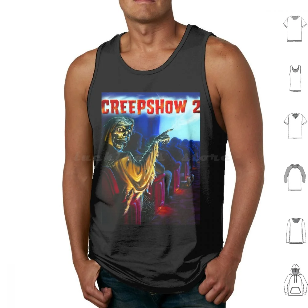 Creepshow 2 Tank Tops Print Cotton Creepshow Horror Movie Horror Movie Slasher Scary Halloween Fan Strange Weird Spooky