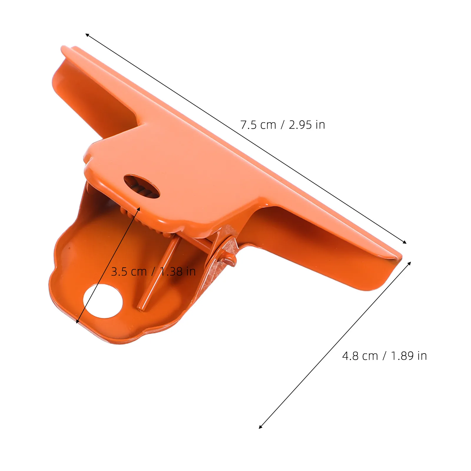 2Pcs Large Orange Metal Foldback Clips Heavy Duty Document Holder Paper Clamp Office Stationery Clip Planner Journal File