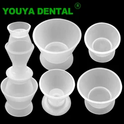4pcs/set Dental Mixing Bowl Dentistry Silicone Rubber Cup Flexible Self Solidifying Mixing Bowls High Temperature Dentist Tools