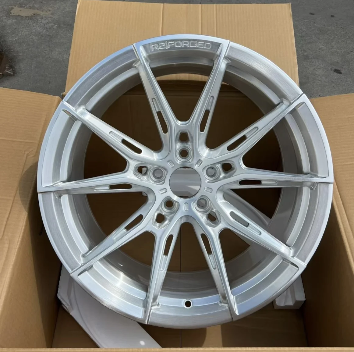For Passenger Car Wheel Deep Concave 5x112 5x114.3 5x139.7 Brushed Silver Alloy Wheels  for JDM Style Civic Camry Skyline